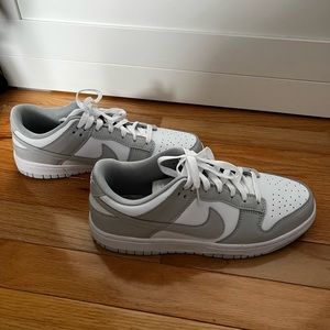 Nike dunk low grey fog size 7